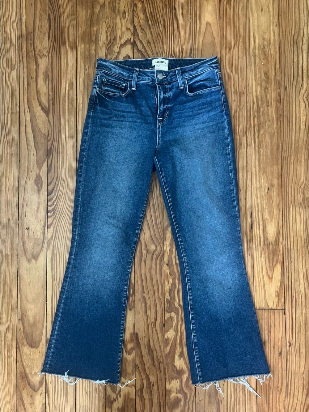 L’Agence Crop Flare Jeans